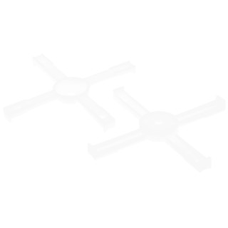RS PRO Natural Polyamide 66 Cable Clip Support Base Screw Fixing 102.6mm x 9mm x 7.6mm 198-2357