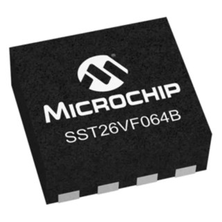 Microchip Split Gate 64 MB SPI Flash Memory 8-Pin WDFN SST26VF064B-104I/MN