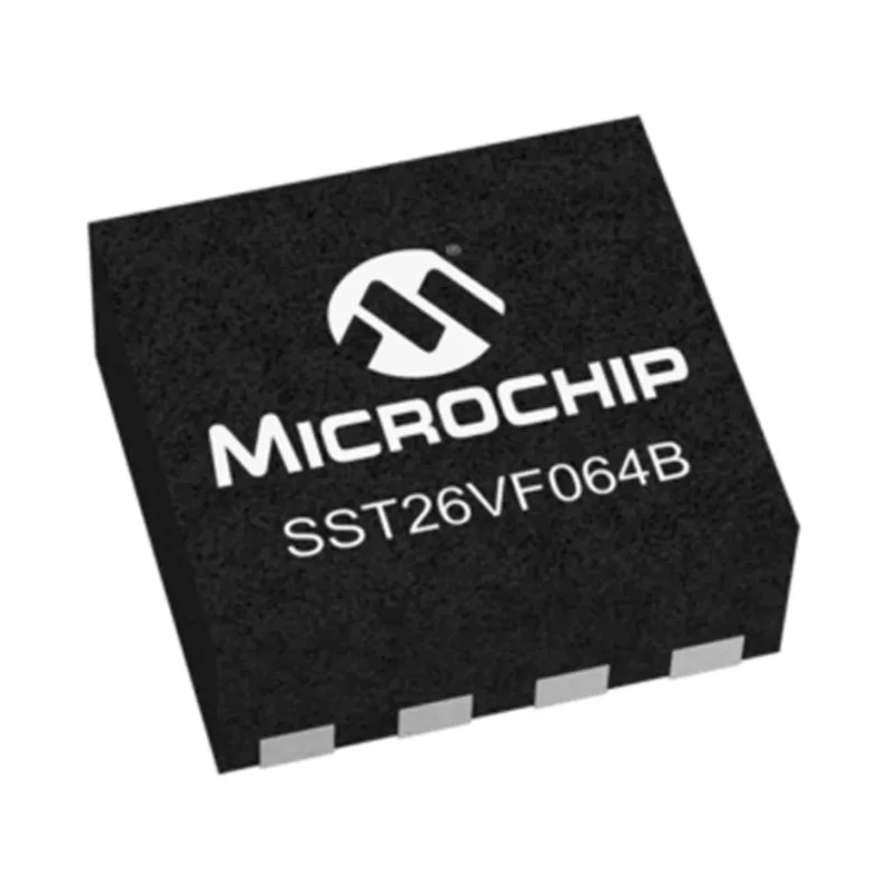 Microchip Split Gate 64 MB SPI Flash Memory 8-Pin WDFN SST26VF064B-104I/MN