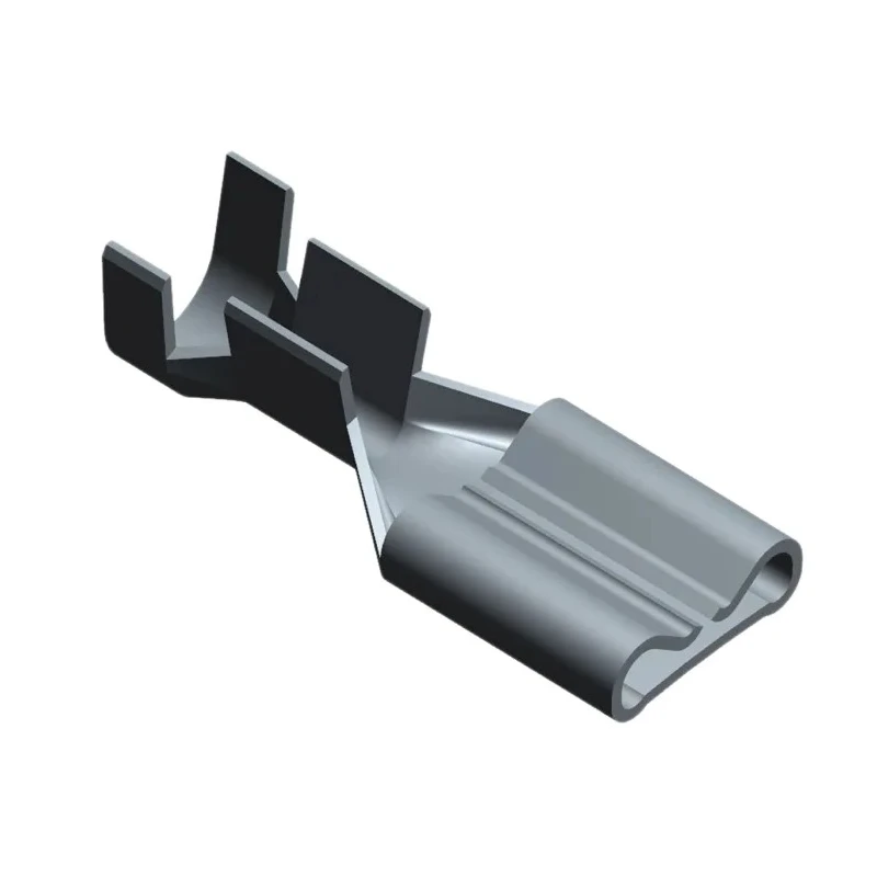 TE Connectivity FASTON 187 Grey Uninsulated Female Spade Connector Crimp Terminal 4.75 x 0.51 mm Tab Size 20 AWG 1742841-1