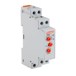 Lovato Electric Multifunction DIN Rail Timer Relay, 2-Contact, 12 to 240 V AC/DC, 8A, 0.1 s to 10 Days, TMM1