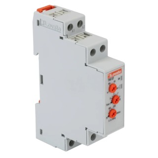 RS PRO TM ST Series DIN Rail Timer Relay, DPST 2-Contact, 24 to 48 V dc, 380 V ac, 440 V ac, 0.1 s to 10 min TMSTA440