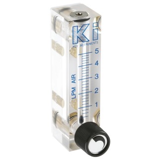 Key Instruments FR2000 Series Variable Area Flow Meter for Gas, 0.4L/min Min, 5L/min Max FR2000