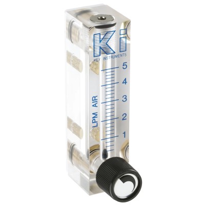 Key Instruments FR2000 Series Variable Area Flow Meter for Gas, 0.4L/min Min, 5L/min Max FR2000