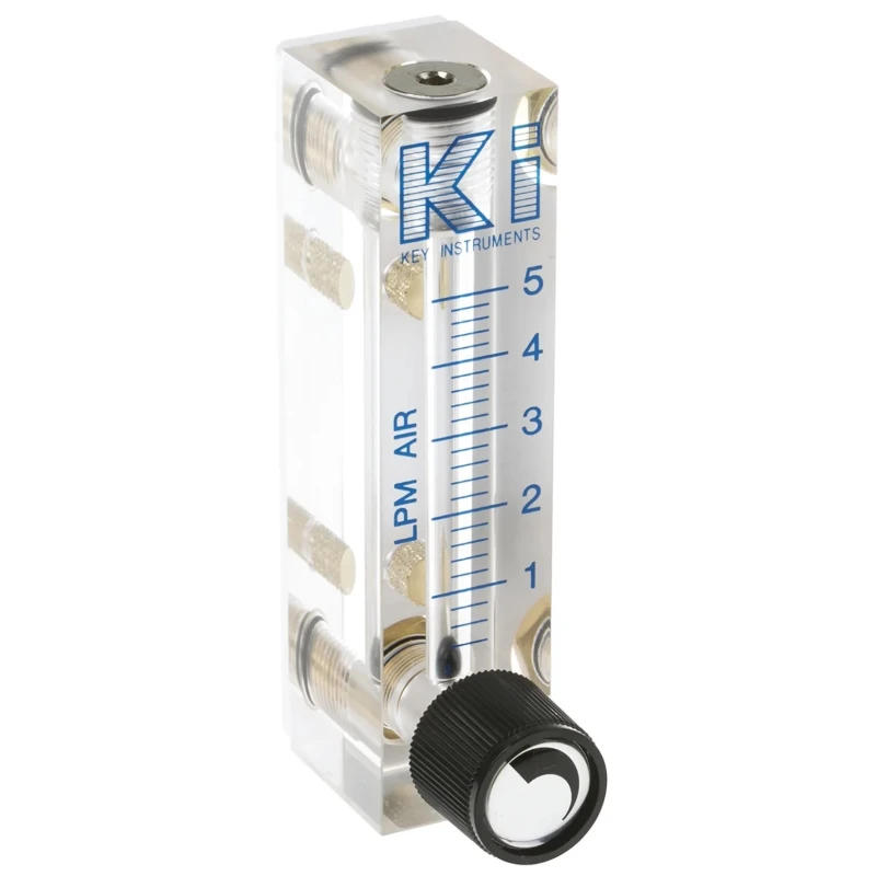 Key Instruments FR2000 Series Variable Area Flow Meter for Gas, 0.4L/min Min, 5L/min Max FR2000