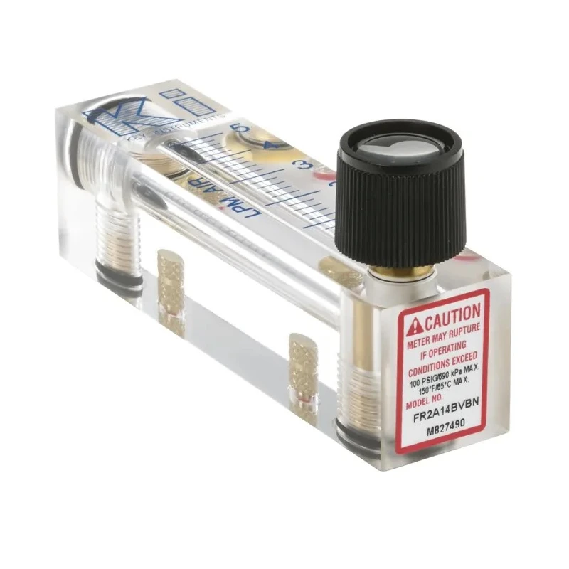 Key Instruments FR2000 Series Variable Area Flow Meter for Gas, 0.4L/min Min, 5L/min Max FR2000