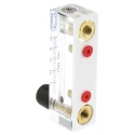 Key Instruments FR2000 Series Variable Area Flow Meter for Gas, 0.4L/min Min, 5L/min Max FR2000