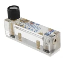 Key Instruments Series Variable Area Flow Meter for Gas 0.1L/min to 1L/min, Acrylic Housing, 6.89 bar Max Pressure FR2000