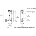 Key Instruments Series Variable Area Flow Meter for Gas 0.1L/min to 1L/min, Acrylic Housing, 6.89 bar Max Pressure FR2000