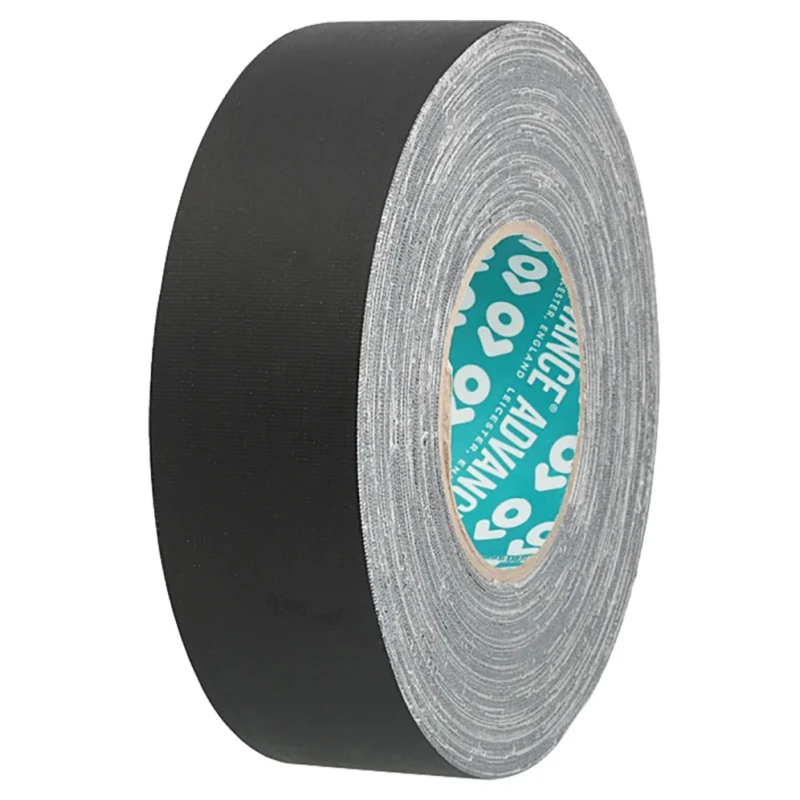 Advance Tapes Cloth Tape Black 15mm Width 50m Length Natural Rubber Adhesive Matt Finish AT160