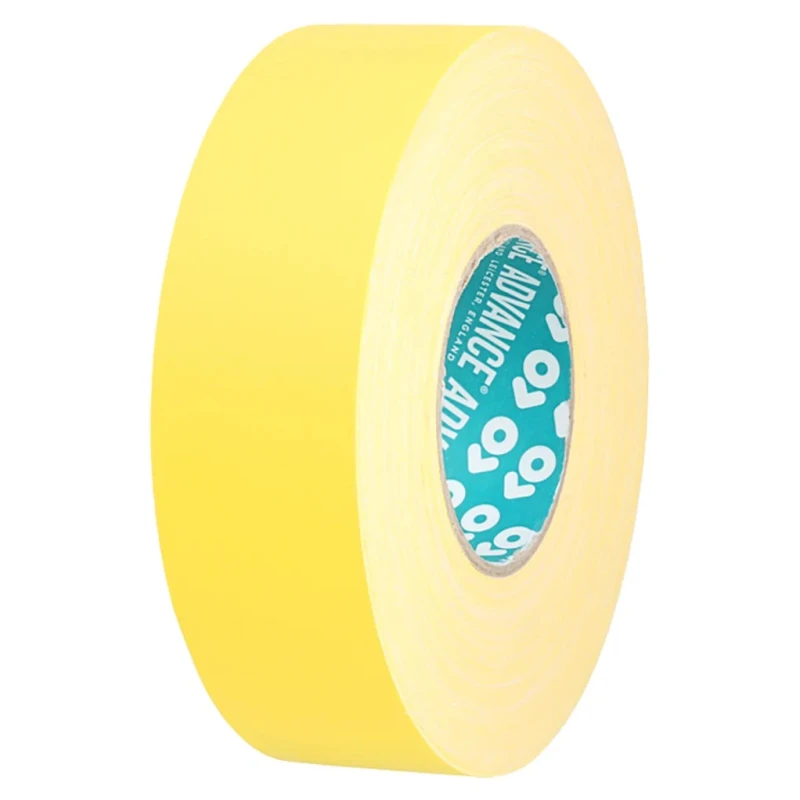 Advance Tapes High Specification Polycoated Cloth Tape, 50 m x 19 mm, Yellow, Matt Finish AT160