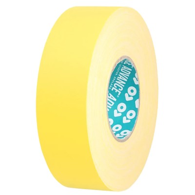 Advance Tapes AT160 High Specification Polycoated Cloth Tape 15mm Width 50m Length Yellow Matt Finish AT160