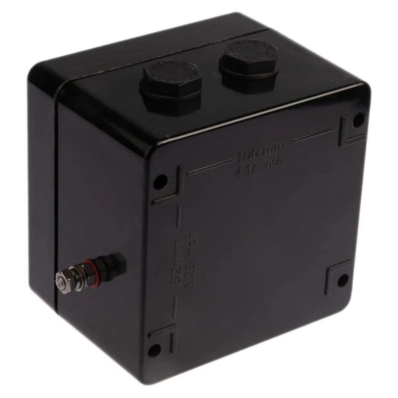CE-TEK CEP Series Black Polyester Junction Box IP66 10 Terminals ATEX Certified 122mm x 120mm x 90mm CEP121290PA