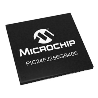 Microchip 16 bit PIC24F Microcontroller PIC24FJ256GB406-I/MR 32 MHz, 256kB FLASH, 64-Pin QFN