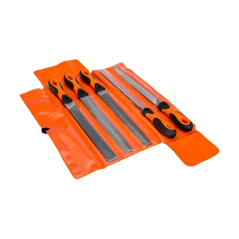Bahco Engineers File Set 5 Pieces, 250 mm Length, Half Round Shape, Second Cut, Handle Included 1-477-10-2-2