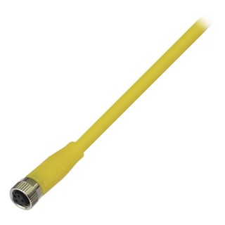 BALLUFF Sensor Actuator Cable Female 4 Way Straight to 4 Way Unterminated, 5 m, Polyvinyl Chloride Jacket, 30V AC BCC0543
