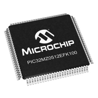Microchip PIC32MZ0512EFK100-I/PT 32-bit MIPS MicroAptiv Microcontroller 200 MHz 160kB FLASH 128kB RAM 100-Pin TQFP