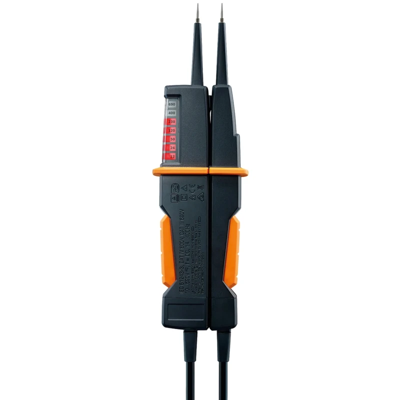 Testo LED Voltage Tester 690V AC/DC Continuity Check Battery Powered CAT III CAT IV 0590 7502