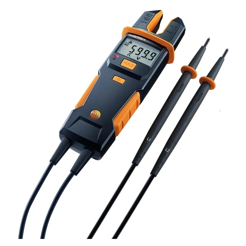 Testo LCD Voltage Tester 600V AC/DC Continuity Check Battery Powered Aurix 0590 7551