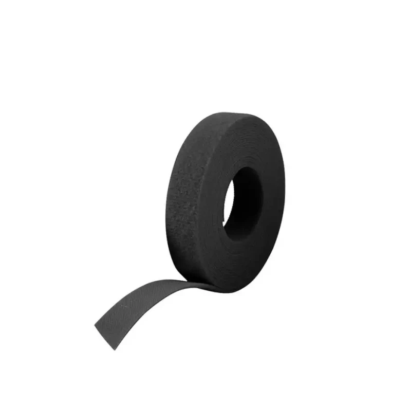 VELCRO® Black Hook & Loop Tape 10mm Width x 25m Length, 2.35mm Thickness, Polyamide and Polypropylene Material VEL-OW64102