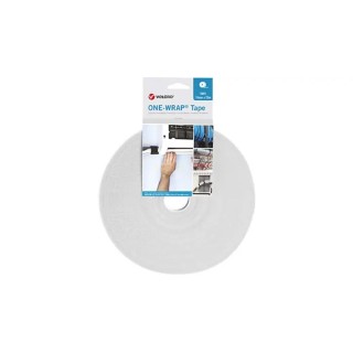 VELCRO® White Hook & Loop Tape 10mm Width 25m Length 2.35mm Thickness Polyamide Polypropylene Material VEL-OW64100