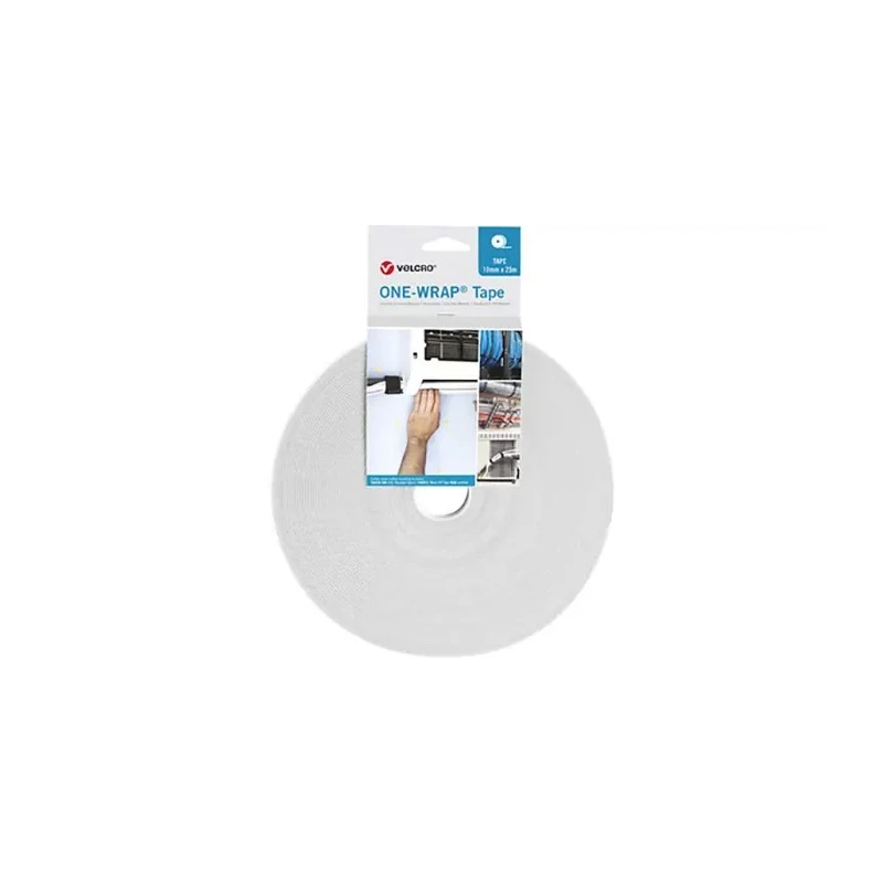VELCRO® White Hook & Loop Tape 10mm Width 25m Length 2.35mm Thickness Polyamide Polypropylene Material VEL-OW64100