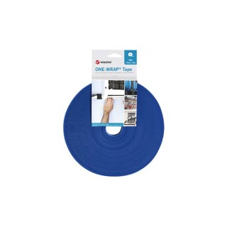 VELCRO® Blue Hook & Loop Tape 10mm Width x 25m Length, 2.35mm Thickness, Polyamide Polypropylene Material VEL-OW64103