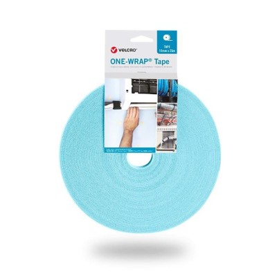 VELCRO® Aqua Hook & Loop Tape 10mm Width, 25m Length, Thickness 2.35mm, Polyamide and Polypropylene Material VEL-OW64110
