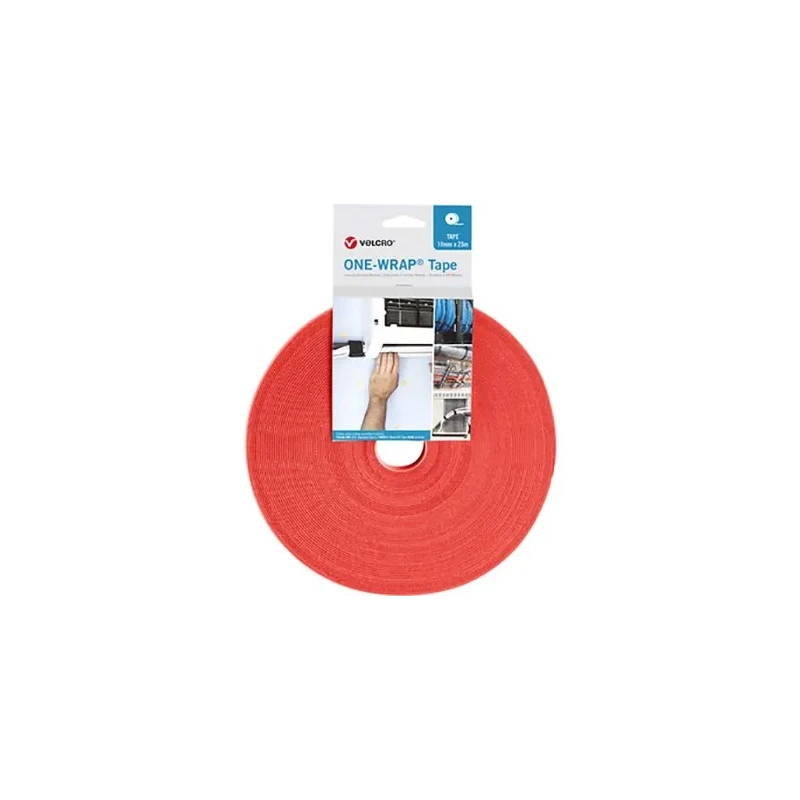 VELCRO® Orange Hook & Loop Tape 10mm Width 25m Length 2.35mm Thickness Polypropylene Polyamide Material 150°C VEL-OW64111