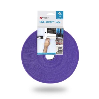 VELCRO® Purple Hook & Loop Tape, 10mm Width, 25m Length, 2.35mm Thickness VEL-OW64107