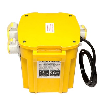 Carroll & Meynell 1 Site Transformer 2.5 kVA, 230 V ac Primary, ±55 V ac Secondary, 16 A Output CM5000/210/PT/RS