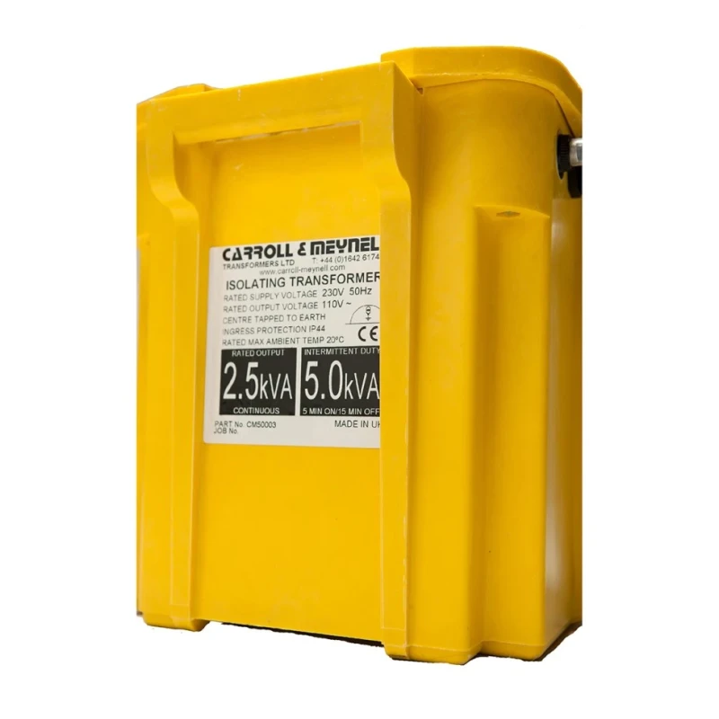 Carroll & Meynell 1 Site Transformer 2.5 kVA, 230 V ac Primary, ±55 V ac Secondary, 16 A Output CM5000/210/PT/RS