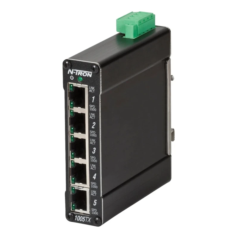N-Tron Unmanaged 5 Port Ethernet Switch Power Over Ethernet 1005TX