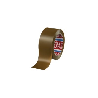Tesa Brown 4124 Packing Tape, 66 m Length x 50 mm Width, 65μm PVC Backing, 3.2 N/cm Adhesion Strength 04124-00096-00