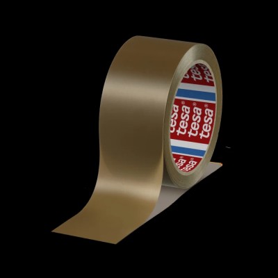 Tesa Brown 4120 Packing Tape, Polyvinyl Chloride Backing, 50mm Width x 66m Length, 49mm Thickness 04120-00042-00