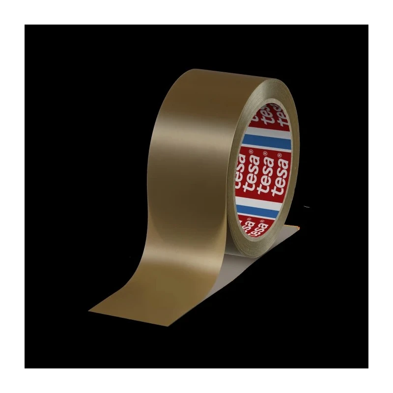 Tesa Brown 4120 Packing Tape, Polyvinyl Chloride Backing, 50mm Width x 66m Length, 49mm Thickness 04120-00042-00