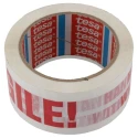 Tesa Red White PVC Backing Packing Tape 66m Length x 50mm Width 06120-00105-01