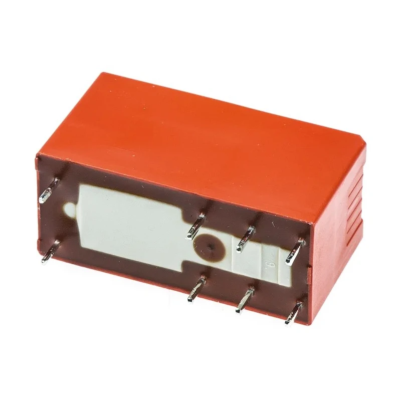 TE Connectivity Power Relay 5V DC Coil 8A Switching Current DPDT PCB Mount RTE24005
