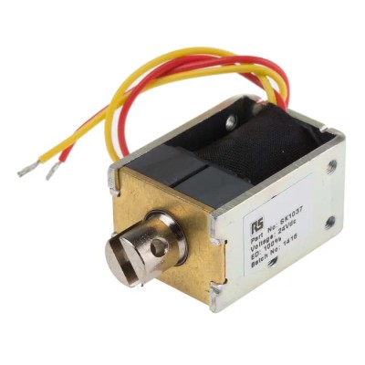 Solentec Limited Industrial Linear Solenoid Pull Action 24V DC 10W 37mm Length SK1037 24V