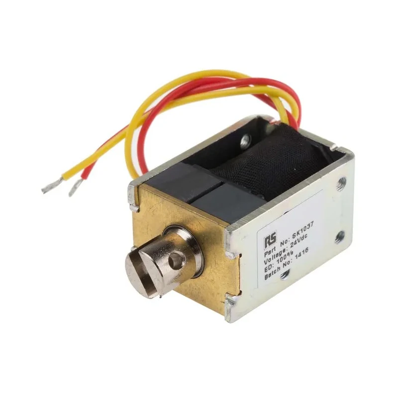 Solentec Limited Industrial Linear Solenoid Pull Action 24V DC 10W 37mm Length SK1037 24V