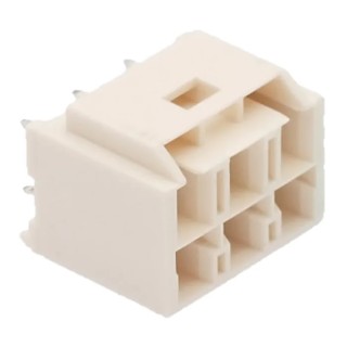 Molex CP-6.5 Series Straight Through Hole Wire-to-Board PCB Header, 6 Contacts, 6.5 mm Pitch, 2 Row, Shrouded 151048-1611