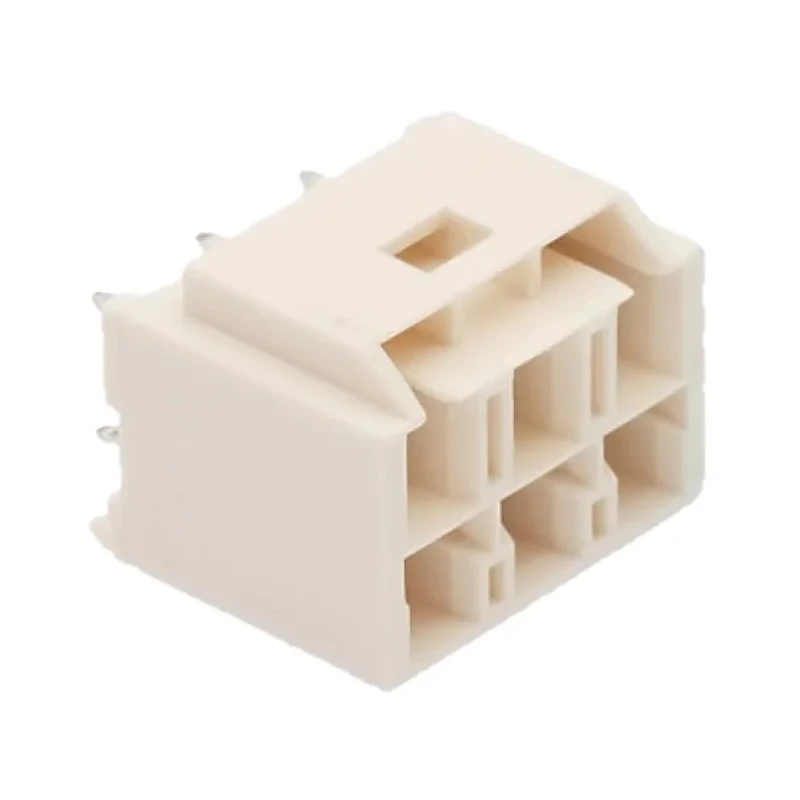 Molex CP-6.5 Series Straight Through Hole Wire-to-Board PCB Header, 6 Contacts, 6.5 mm Pitch, 2 Row, Shrouded 151048-1611
