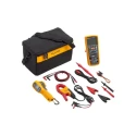 Fluke Electrical Test Multimeter Kit with AC Clamp Meter, Infrared Thermometer, Test Leads, Case 1587K1T62MAXFC