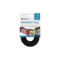 VELCRO® Black Reclosable Fastener 25mm Width x 300mm Length, Polyamide, Polypropylene, Loop Type, RoHS Compliant VEL-OW64801