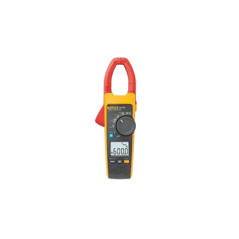 Fluke 375 FC AC/DC Clamp Meter, 600 A DC, 2.5 kA AC, 600 V DC, 1000 V AC with Non-Contact Voltage Detector FLUKE-375 FC