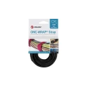 VELCRO® Black Reclosable Fastener 25mm Width x 300mm Length, One-Wrap Loop Type Polypropylene and Polyamide VEL-OW64802