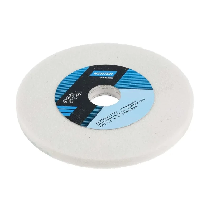 Norton VITRIUM 3 Straight Wheel Aluminium Oxide Abrasive Wheel 180 mm Diameter P46 Grit 66253353972