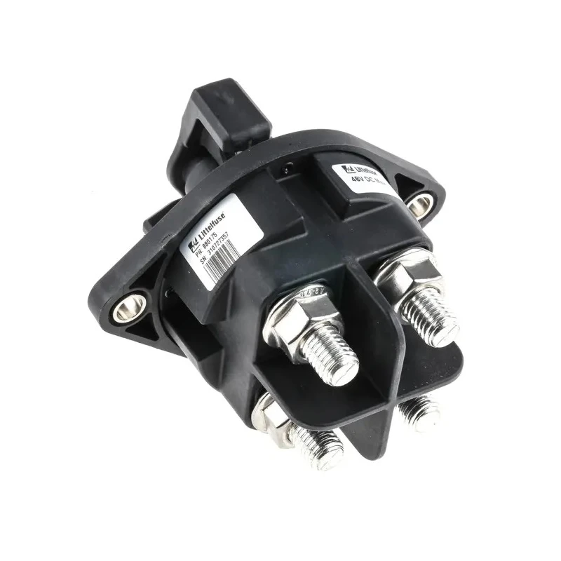 Littelfuse 2-Pole Flange Battery Isolator Switch, TR Series, 500A, IP67 IP69K, 48V DC, Padlock Compatible 880175