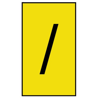 HellermannTyton Ovalgrip Slide-On Cable Marker, Pre-Printed "/", Yellow Marker for 1.8 mm to 6.3 mm 901-10626 906-4696-YE