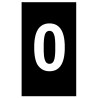 HellermannTyton Ovalgrip Slide-On Cable Marker, Pre-Printed "0", Black Marker, White Legend, Fits 1.8 901-10643 906-4750-BK